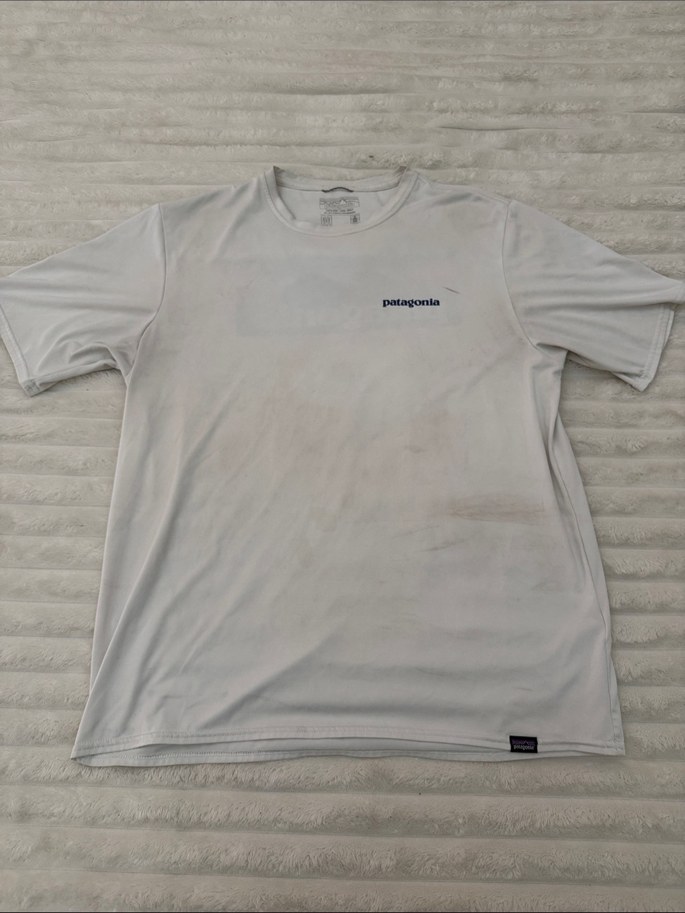 Patagonia White Short Sleeve Performance Shirt